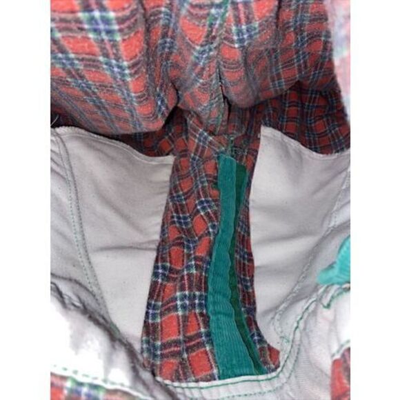 Vintage Oshkosh VESTBAK Overalls Green Corduroy 6X/7 Flannel Lined - Picture 12 of 12